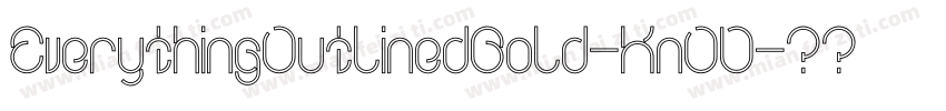 EverythingOutlinedBold-KnOD字体转换