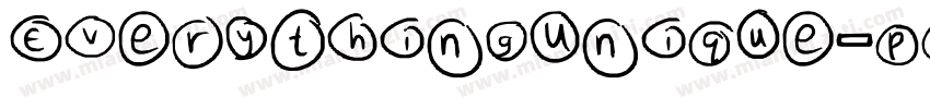 EverythingUnique-po9r字体转换