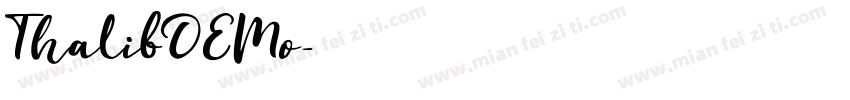 ThalibDEMo字体转换