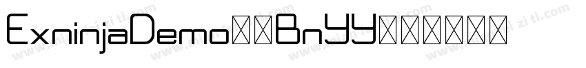 ExninjaDemo-4BnYY字体转换