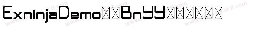ExninjaDemo-4BnYY字体转换