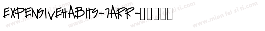 Expensivehabits-7ArR字体转换