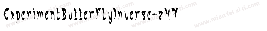 ExperimentButterflyInverse-z47G字体转换
