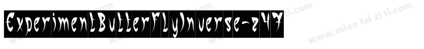 ExperimentButterflyInverse-z47G字体转换