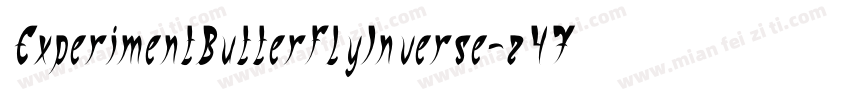ExperimentButterflyInverse-z47G字体转换
