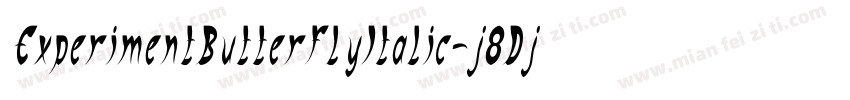 ExperimentButterflyItalic-j8Dj字体转换