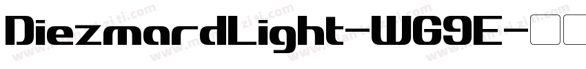 DiezmardLight-WG9E字体转换