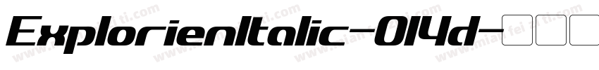 ExplorienItalic-014d字体转换