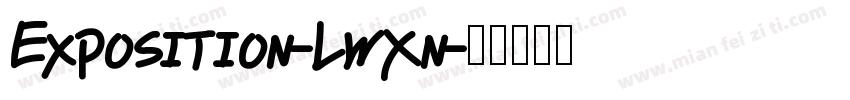 Exposition-LwXn字体转换