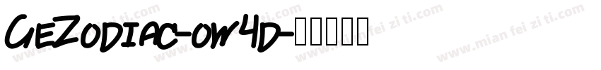 GeZodiac-ow4d字体转换