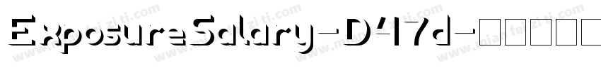 ExposureSalary-D47d字体转换