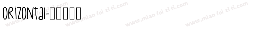 orizontal字体转换