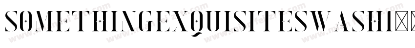 SomethingExquisiteSwash1字体转换