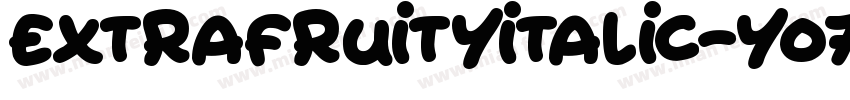 ExtraFruityItalic-Yo72字体转换