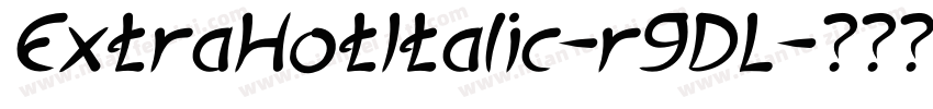 ExtraHotItalic-r9DL字体转换