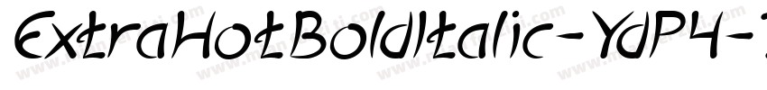 ExtraHotBoldItalic-YdP4字体转换