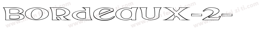 Bordeaux-2字体转换