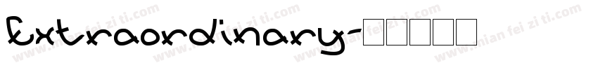 Extraordinary字体转换