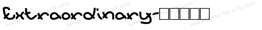Extraordinary字体转换