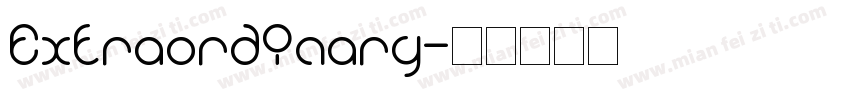 Extraordinary字体转换