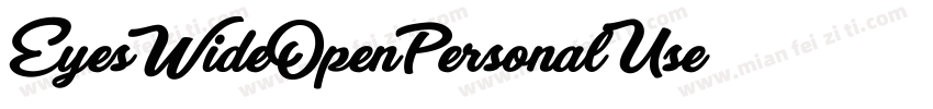 EyesWideOpenPersonalUse字体转换