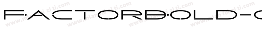 FactorBold-OX0A字体转换