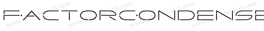 FactorCondensed-3EpZ字体转换