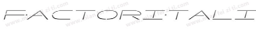 FactorItalic-Va30字体转换
