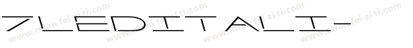 7leditali字体转换