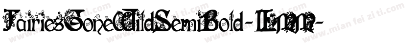 FairiesGoneWildSemiBold-1LMM字体转换