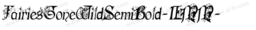 FairiesGoneWildSemiBold-1LMM字体转换