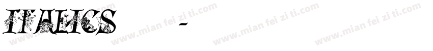 ITALICS字体下载字体转换