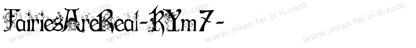 FairiesAreReal-KYm7字体转换