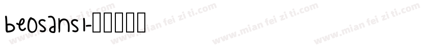 BeoSans1字体转换