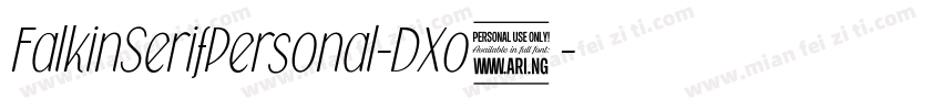 FalkinSerifPersonal-DXo1字体转换