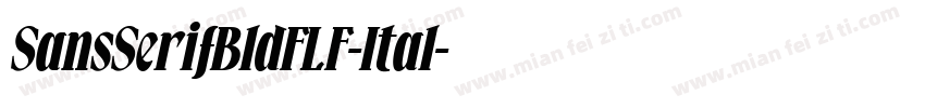 SansSerifBldFLF-Ital字体转换
