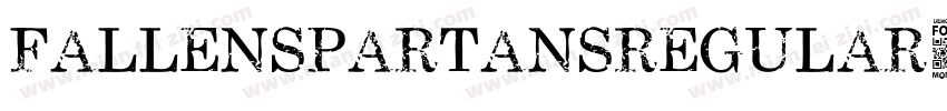 FallenSpartansRegular-G1wy字体转换