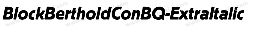 BlockBertholdConBQ-ExtraItalic字体转换