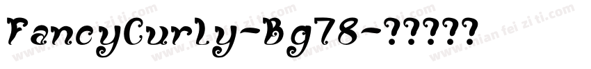 FancyCurly-Bg78字体转换