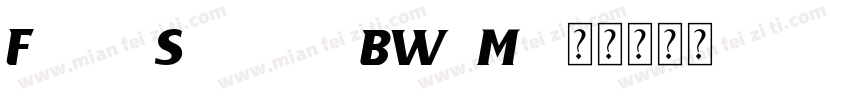 FandnSeasons-BW0Mx字体转换