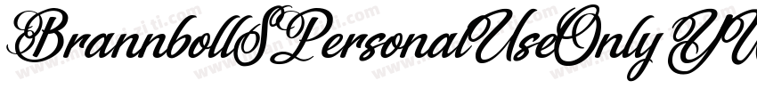BrannbollSPersonalUseOnly-YW2v字体转换