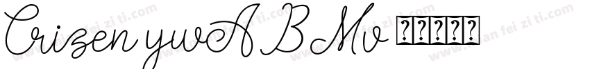 Crizen-ywABMv字体转换