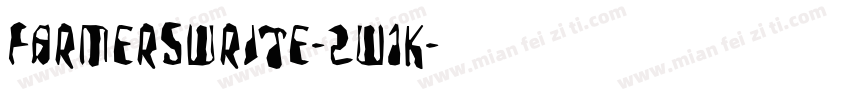 Farmerswrite-2W1K字体转换