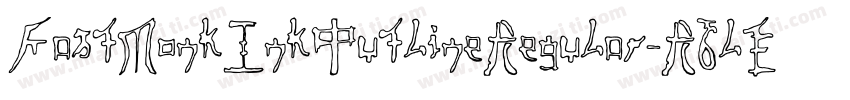FastMonkInkOutlineRegular-R6lE字体转换