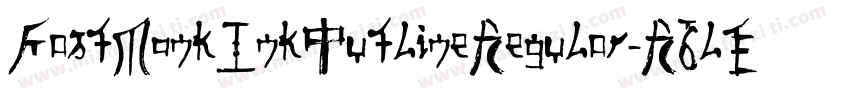 FastMonkInkOutlineRegular-R6lE字体转换