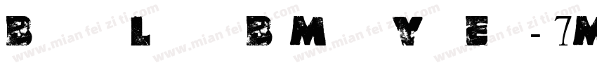 BurnedLettersByMartaVanEck-j7M9字体转换