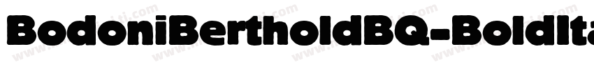 BodoniBertholdBQ-BoldItalic字体转换