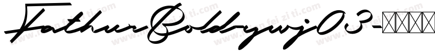 FathurBold-ywj03字体转换
