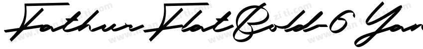 FathurFlatBold-6Yanx字体转换