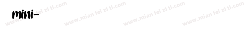 穿堂风mini字体转换